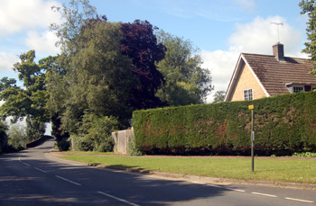 site of former entrance to Harrold Hall June 2008